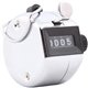 Baumgartens Handheld Tally Counter - 4 Digit - Finger Ring - Handheld - Metal - Black