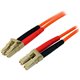 StarTech.com 10m Fiber Optic Cable - Multimode Duplex 50/125 - LSZH - LC/LC - OM2 - LC to LC Fiber Patch Cable - Connect fiber n
