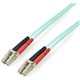 StarTech.com 5m (15ft) LC/UPC to LC/UPC OM3 Multimode Fiber Optic Cable, Full Duplex Zipcord Fiber, 100Gbps, LOMMF, LSZH Fiber P