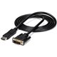 StarTech.com 6ft (1.8m) DisplayPort to DVI Cable, DisplayPort to DVI-D Adapter Cable, 1080p Video, DP 1.2 to DVI Monitor Convert