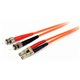 StarTech.com 3m Fiber Optic Cable - Multimode Duplex 62.5/125 - LSZH - LC/ST - OM1 - LC to ST Fiber Patch Cable - Connect fiber 