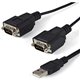 StarTech.com USB to Serial Adapter - 2 Port - COM Port Retention - FTDI - USB to RS232 Adapter Cable - USB to Serial Converter -