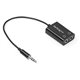 StarTech.com Black Slim Mini Jack Headphone Splitter Cable Adapter - 3.5mm Male to 2x 3.5mm Female - Split the audio from your i