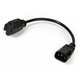 StarTech.com 1ft (0.3m) Power Extension Cord, IEC C14 to NEMA 5-15R, 10A 125V, 18AWG, Black, Outlet Extension Cable for Network 