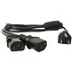 StarTech.com 6ft (2m) Computer Power Cord Y Splitter, NEMA 5-15P to 2x C13 Y Cable, 10A 125V, 18AWG, AC Power Cord, Monitor Powe