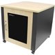 StarTech.com 12U Rack Enclosure Server Cabinet - 22 in. Deep - Quiet - Wood Finish - Store IT equipment discreetly in the office