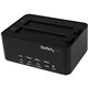 StarTech.com Dual Bay Hard Drive Duplicator and Eraser, External HDD/SSD Cloner / Copier / Wiper Tool, USB 3.0 to SATA Docking S