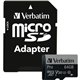 Verbatim 64GB Pro 600X microSDXC Memory Card with Adapter, UHS-I U3 Class 10 - Class 10/UHS-I (U3) - 90 MB/s Read1 Pack - 600x M