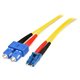 StarTech.com 10m Fiber Optic Cable - Single-Mode Duplex 9/125 - LSZH - LC/SC - OS1 - LC to SC Fiber Patch Cable - Connect fiber 