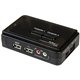StarTech.com 2 Port USB KVM Kit with Cables and Audio Switching - KVM / audio switch - USB - 2 ports - 1 local user - Control 2 