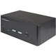 StarTech.com 2 Port Dual Monitor HDMI KVM Switch, 4K 60Hz HDMI 2.0 UHD HDR, 2 Port USB 3.0 Hub, 4x USB HID, Audio, Hotkey Switch