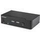 StarTech.com 2 Port DisplayPort KVM Switch - 4K 60Hz - Single Display - UHD DP 1.2 USB KVM Switch with USB 3.0 Hub & Audio - TAA