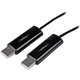 StarTech.com 2 Port USB Keyboard Mouse Switch Cable w/ File Transfer for PC and MacÂ - Control and transfer files between two Wi