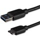 StarTech.com 1m (3ft) Slim SuperSpeed USB 3.0 (5Gbps) A to Micro B Cable - M/M - Flexible cable for convenient positioning of US