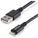 StarTech.com 3m (10ft) Long Black AppleÂ 8-pin Lightning Connector to USB Cable for iPhone / iPod / iPad - Charge and Sync your 