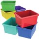 Storex 4-gallon Storage Bin - 7.9" Height x 11.3" Width13.6" Length - Assorted Bright - Plastic - 1 Each