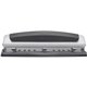 Swingline Precision Pro Desktop Punch - 3 Punch Head(s) - 10 Sheet - 9/32" Punch Size - Black, Silver