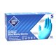 Safety Zone Powdered Blue Nitrile Gloves - Small Size - Blue - Allergen-free, Latex-free, Silicone-free, Powdered, Textured, Com