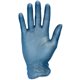 Safety Zone General-purpose Powder-free Vinyl Gloves - Small Size - For Right/Left Hand - Blue - Latex-free, DEHP-free, DINP-fre