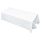 Tatco White Paper Rectangular Tablecovers - 108" Length x 54" Width - Paper - White - 20 / Carton