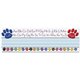 Teacher Created Resources Paw Alphabet Name Plates - Skill Learning: Name, Alphabet, Vocabulary, Word - Acid-free - 3.50" Height