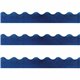 Trend Sparkle Board Trimmers - Rectangle Topped With Waves Shape - Pin-up - 0.10" Height x 2.25" Width x 390" Length - Blue - Pa