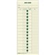 TOPS Job Costing Time Cards - 3.50" x 9" Sheet Size - Yellow - Yellow Sheet(s) - Green Print Color - 500 / Box