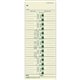 TOPS Weekly Time Cards - 3.50" x 9" Sheet Size - Manila - Manila Sheet(s) - Green Print Color - 500 / Box