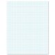 Ampad Graph Pad - 50 Sheets - Front Ruling Surface - 20 lb Basis Weight - Letter - 8 1/2" x 11" - White Paper - 1 / Pad