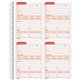 TOPS Service Call 2-part Spiral Message Slip Book - 200 Sheet(s) - Spiral Bound - 2 PartCarbonless Copy - 5.50" x 4" Form Size -