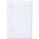 Tops 62304 Filler Paper - 100 Sheets - 0.31" Ruled - Ruled Red Margin - 20 lb Basis Weight - 5 1/2" x 8 1/2" - Bright White Pape