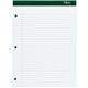 TOPS Double Docket Rigid Back Legal Pads - 100 Sheets - Stapled/Glued - Ruled Margin - 16 lb Basis Weight - 8 1/2" x 11 3/4" - W