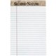 TOPS Second Nature Recycled Writing Pads - 50 Sheets - 0.28" Ruled - 16 lb Basis Weight - Jr.Legal - 5" x 8" - White Paper - Per