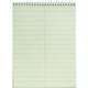 TOPS Green Tint Steno Books - 60 Sheets - Wire Bound - Ruled Margin - 6" x 9" - Green Paper - Hardboard Cover - WireLock - 12 / 