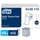 Tork Premium Bath Tissue Roll, 2-Ply - 2 Ply3.75" - 450 Sheets/Roll - 4.35" Roll Diameter - White - Extra Soft, Embossed, Indivi