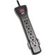 Tripp Lite by Eaton Protect It! 7-Outlet Surge Protector 7 ft. Cord with Right-Angle Plug 2160 Joules Diagnostic LEDs Black Hous