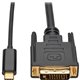 Tripp Lite by Eaton USB-C to DVI Active Adapter Cable (M/M) Black 6 ft. (1.8 m) - 6 ft DVI/USB Video Cable for Smartphone, Proje
