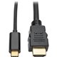 Tripp Lite by Eaton USB C to HDMI Adapter Cable (M/M), 3840 x 2160 (4K x 2K) @ 30 Hz, 6 ft - 6 ft HDMI/USB A/V Cable for Smartph