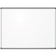 U Brands PINIT Frame Magnetic Dry Erase Board - 35" (2.9 ft) Width x 47" (3.9 ft) Height - White Painted Steel Surface - Silver 