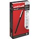 uniball Roller Rollerball Pen - Fine Pen Point - 0.7 mm Pen Point Size - Red - Black Stainless Steel Barrel - 1 Dozen