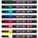 uni Posca PC-3M Paint Markers - Fine Marker Point - Green, Blue, Light Blue, Yellow, Red, Pink, White, Black Water Based, Pigmen