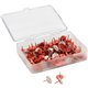 U Brands Metal Thumbtacks - 0.38" Shank - 0.44" Head - 0.5" Width - for Bulletin Board, Cubicle, Corkboard, Notice Board, Maps, 