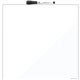 U Brands Magnetic Dry Erase Board - 14.7" Height x 14" Width - White Painted Steel Surface - Square - Horizontal/Vertical - 1 Ea