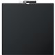U Brands Magnetic Chalkboard - 14.67" Height x 14" Width - Black Painted Steel Surface - Square - Horizontal - 1 Each