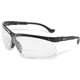 Uvex Safety Genesis 2 Magnifier Readers - Clear Lens - Black Frame - Scratch Resistant, Flexible, Padded, Adjustable Temple, Com