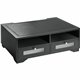 Victor 1130-5 Midnight Black Printer Stand - 2 x Shelf(ves) - 7.8" Height x 21.8" Width x 15.3" Depth - Desktop - Matte - Wood, 
