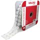 VELCRO Coin Fasteners - 0.75" Length x 0.75" Width - 500 / Pack - White