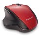 Verbatim Silent Ergonomic Wireless Blue LED Mouse - Red - Blue LED/Optical - Wireless - Radio Frequency - 2.40 GHz - Red - 1 Pac