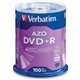 Verbatim 95098 DVD Recordable Media - DVD+R - 16x - 4.70 GB - 100 Pack Spindle - 120mm - 2 Hour Maximum Recording Time