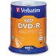 Verbatim 95102 DVD Recordable Media - DVD-R - 16x - 4.70 GB - 100 Pack Spindle - 120mm - 2 Hour Maximum Recording Time